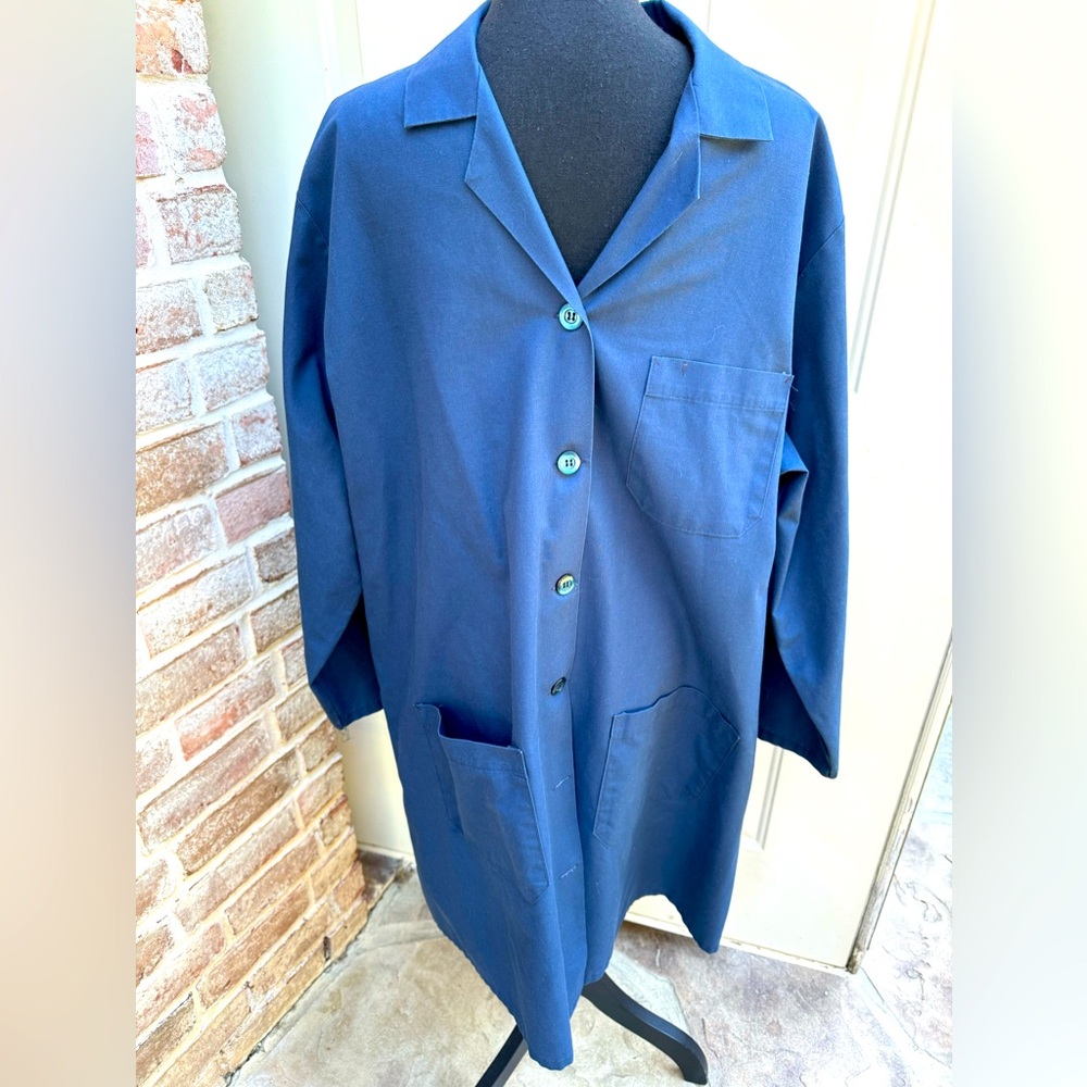 Red Kap, Navy, Lab Coat, Size XL